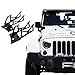 Xprite Steel Metal Windshield Lower Corner Hinge Dual LED Spot Flood Light Brackets Mounting Compatible with 2007-2018 Jeep Wrangler JK - 1 Pair