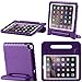 New iPad 9.7 Case 2018 / 2017, i-Blason New Apple iPad 9.7 inch 2017 / 2018 Case for Kids ArmorBox Kido Series Lightweight Super Protective Convertible Stand Cover (Purple)