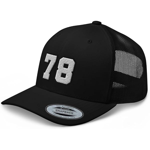 RIVEMUG Team Number 72 Embroidered Trucker Hat Curved Bill