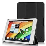 Exact Acer Iconia A1 Case [SLENDER Series] - Ultra Slim Lightweight Smart-shell Stand Case for Acer Iconia A1-830 Black