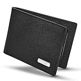Minimalist Bifold Mens RFID Blocking Genuine Saffiano Leather Wallet | VOCARO