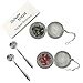 Cloudyfocus Mesh Tea Ball Strainers & Tea Scoop - 2pcs, Stainless Steel Tea Filters Loose Leaf Tea Infuser Strainers Interval Diffuser for Tea - 2.1 Inch