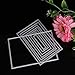 Hunulu 8pcs Rectangle Cutting Dies Stencil DIY Scrapbooking Album Card Embossing Craft