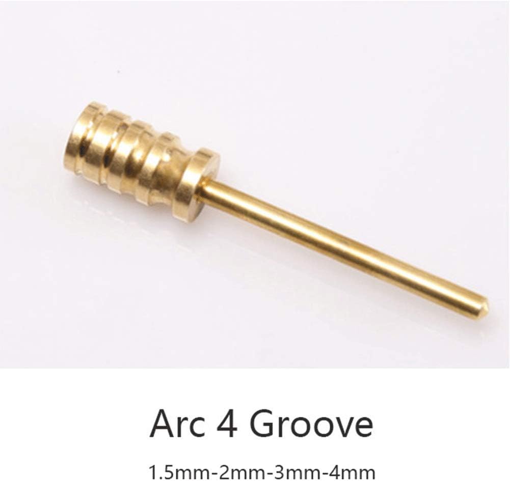 DIY Leathercraft Accessory Brass Soldering Iron Edge Marking Tool Single Line Leather Edge for Sealing, Arc 4 Groove