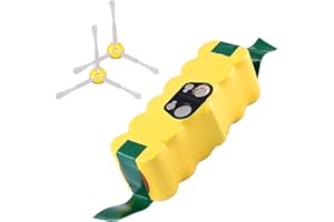 OHYES BAT 4.5Ah Ni-Mh Replacement Battery Compatible with Roomba 14.4V R3 Battery 500 600 700 800 900 Series 500 510 531 535 540 550 552 560 570 580 595 620 650 660 700 760 770 780 790 800 900 with brush