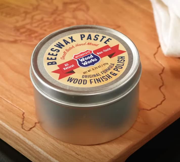 Interstate WoodWorks Beeswax Paste Wood Finish & Polish 6.25 oz