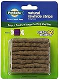 PetSafe Busy Buddy Refill Strip Dog Treats for select Busy Buddy Dog Toys, Natural Rawhide, Medium/Large