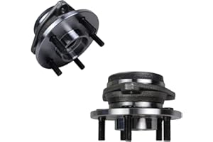 Autoround 513158 Pack 2 Front Wheel Hub and Bearing Assembly Compatible with Jeep Wrangler 1999-2006, Cherokee 1999-2001, TJ 2000-2006, 5 Lug Non-ABS