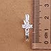 Fashion Women 925 Silver Stud Earings U With Zircon Cross