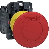 Emergency Stop Push Button, Plastic, Red