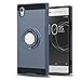 Sony Xperia XA1 Case with HD Phone Screen Protector,Ymhxcy 360 Degree Rotating Ring & Bracket Dual Layer Shock Bumper Cover for Sony Xperia XA1 5