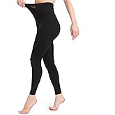 KEKING Medical Compression Pantyhose for Women & Men, Comfort 15-20 mmHg Graduated Compression Support Stockings, Footless Compression Tights for Varicose Veins, Edema, Flight, Black M