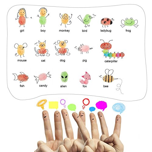 4 UBEGOOD+Finger+Washable+Scrapbooking+Christmas