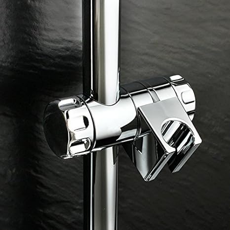 Amazon シャワーホルダー シャワーヘッドホルダー スライド用 シャワーフック シャワーホルダー フック 汎用 可変式 高さと角度を調節できる 取り付け簡単 直径25mmに対応 お風呂 シルバー 直径25mm シャワーヘッド ホーム キッチン オンライン通販