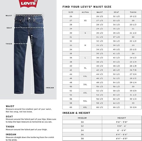 LEVI’S MEN’S 550 RELAXED FIT JEANS (ALSO AVAILABLE IN BIG & TALL), DARK STONEWASH, 29W X 34L