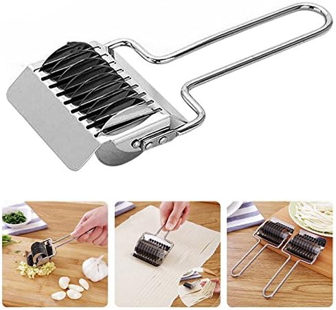 Spaghetti Noodle Maker Lattice Roller Docker Dough Cutter Stainless Steel Tool