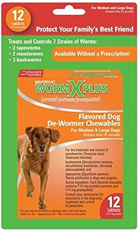 sentry worm x plus 7 way dewormer small dogs