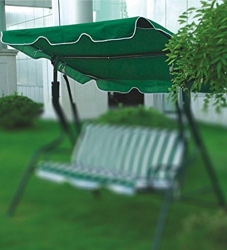Porch Swing Canopy with UV Blocking Waterproof Park Seat Top Cover Replacement for Outdoo Bench Patio Yard Furniturer Green (77" X 43")