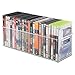 mDesign Household Storage Bin for DVDs, PS4 and Xbox Video Games - Large, Clear