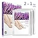 Exfoliating Foot Peel Mask, 3 Pairs Lavender Scented Peel Mask, Soft Touch Foot Peel Mask, Exfoliating Callus Remover, Exfoliating Calluses and Dead Skin Remover (2+1 Pair Free)
