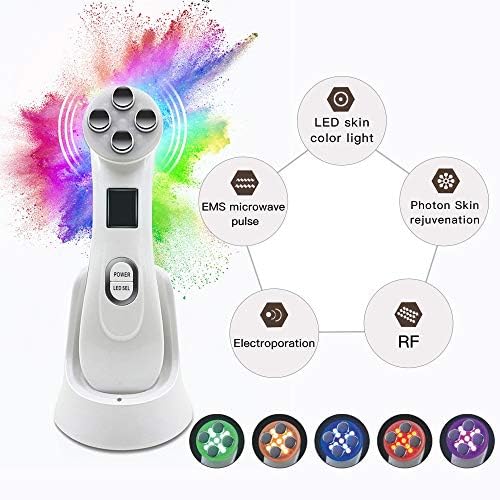 RF Radio Frequency Facial Machine EMS LED Photon Skin Care Device for Anti-Aging Face Lifting Tighten Wrinkle Removal