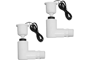 DGFOLURNT 2 Pack SS2 Float Switch L Shape Safe-T-Switch for HVAC Drain Pan Condensate Outlet, AC Float Switch, Water Level Accessory for Air Conditioner