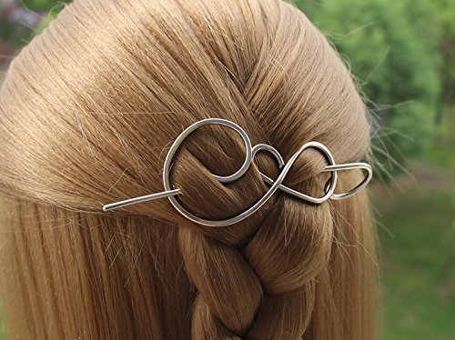 Silver Celtic Hair Clip Shawl Pins Metal Hair Jewelry Hair Slide Hair Barrette Hair Fork Hair Stick Scarf Pin Brooches women gift.