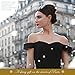 LADY COLOUR Crystal Earrings for Women Jewelry for Women Gifts for Women Earrings Sliver Teardrop Earrings Birthday Christmas Day Gifts for Women Mom Girlfriend Wife Black Dangle Earrings