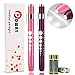 Opoway Pen Light with Pupil Gauge LED Penlight Medical for Nursing School Doctor Diagnostic (Pink & Purple)