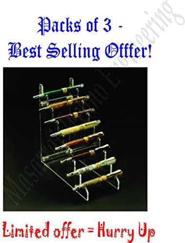 Masarrat Acrylic Pen Holder, Spoon, Kajal, Mascara, Pencil, Paintbrush, Brush Holder, Pen Holder, Best Clear Transparent Pen Holder, Multipurpose Display Stand, Multipurpose Holder. Best Selling Offer