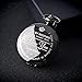 Qise Pocket Watch To My Brother - Love Sister(Love Brother) Necklace Chain From Sister to Brother Gifts with Black Gift Box By