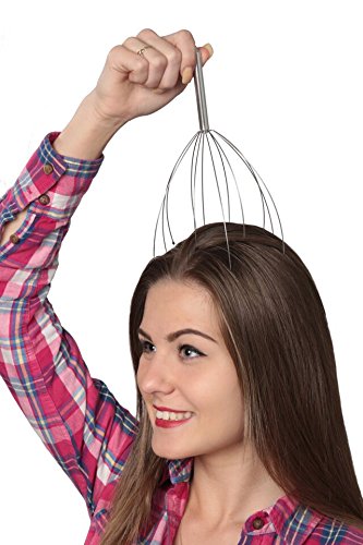 Head massager therapy stainless wire hand held head sca…