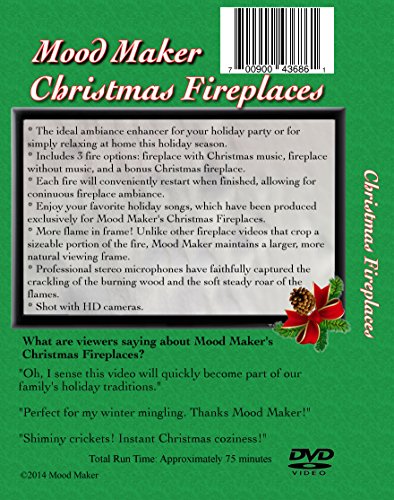 Christmas Fireplaces DVD - Includes Christmas Music Option and Bonus Fireplace - //coolthings.us