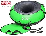 Ultimate Towable Snow Tube Sled | 60" Heavy Duty Cover | Padded Saucer Insert
