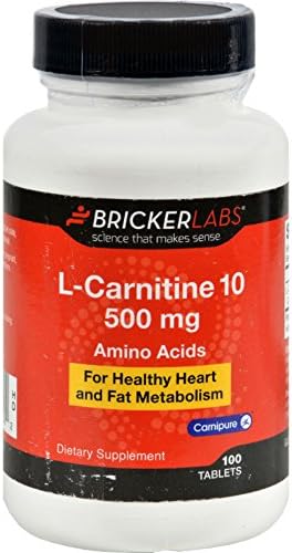 2Pack! Bricker Labs Carnipure L-Carnitine - 500 mg - 100 Tablets