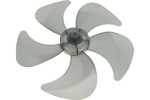 NIYANGLE 14 Inch 5-Blade Plastic Fan Leaf Replacement with Nut Cover for Standing, Table, and Ceiling Fans