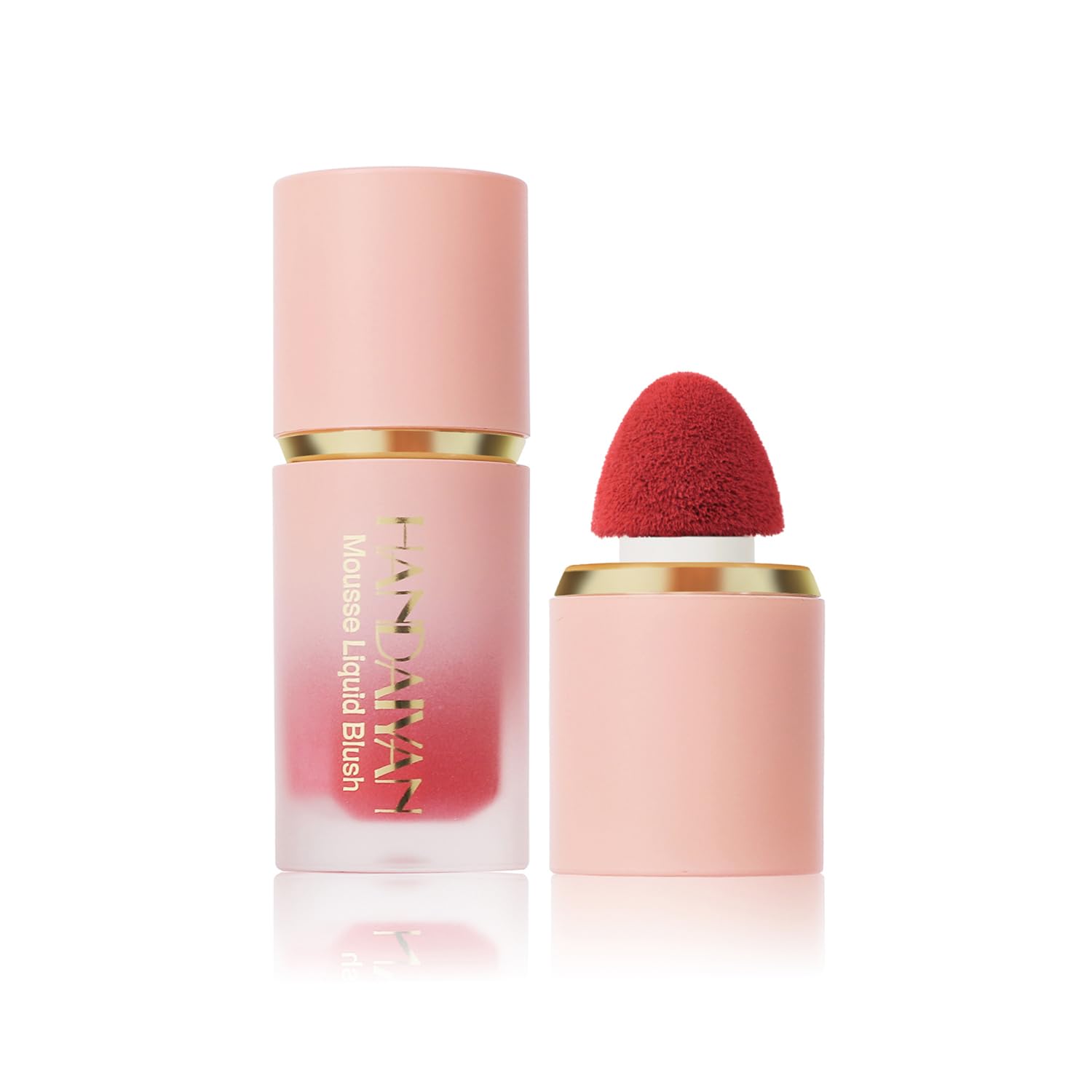 Matte Cream Blush Soft Lightweight Liquid Blush for Cheeks Natural Looking Color Long-Wearing Smudge Proof Pink Liquid Blusher Makeup (6#Chocolate)