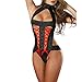 Snowfoller Fashion Women Bandage Lingerie, Alluring Ladies Sexy Bow Lace Racy Underwear Spice Suit Temptation Underwear (Free Size, Black)