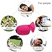 KEKU 3D Memory Foam Eye Masks (2 Pack), Breathable Eye Shades Night Blinder - Adjustable Velcro Tape - Ideal for Travel, Rest, Shift Work, Relieve Fatigue - Come with A Velvet Pouch