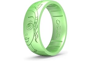 Enso Rings Disney Princess and Villains Silicone Ring - Comfortable and Flexible Design - 6.6mm Wide and 1.75mm Thick