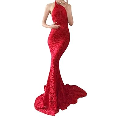 red backless maxi dress