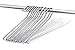 J.S. Hanger Open Ended Anti-rust Metal Pants Hangers with Non-slip Rubber Coating, 20-Pack