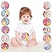 Disney Baby Girls Disney Characters Monthly Milestone Photo Prop Belly Stickers, 12 Sticker Gift Set, 0-12M (Round Shaped Sticker Set)