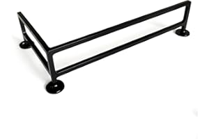 Teak Tuning Reverse L-Shaped Fingerboard Rail, 11" - Custom Designed and Made in USA - Premium Solid Steel Construction, Glos