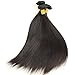 Shimei Brazilian Virgin Hair Straight Hair 3 Bundles Deals 8A 100% Unprocessed Remy Hair Extensions Virgin Human Hair Bundles Weave Wefts Natural Black Color 300Gram 12 14 16 Inch