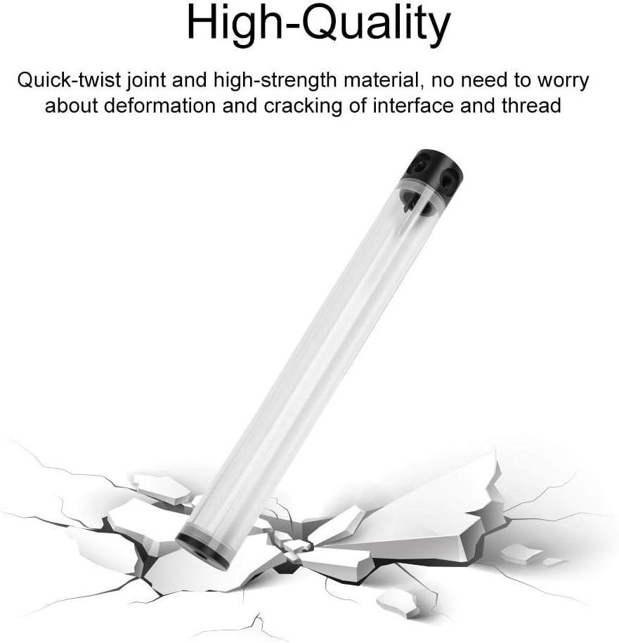 400mm*50mm Computer Water Cooling Tank,Cylinder Water Liquid Cooling Reservoir,G1/4 Acrylic Computer DIY Water Pump,Faster Heat Dissipation and Good Heat Resistance - Image 4
