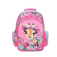 Chimola Printed Primary Junior High School Bag Bookbag (Giraffe, 16")