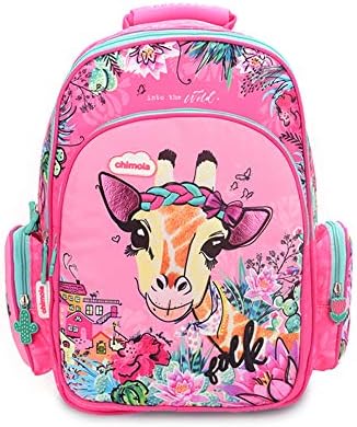 School Backpack for girls, kids backpack, casual travel bag, water resistant, Giraffe cute bag