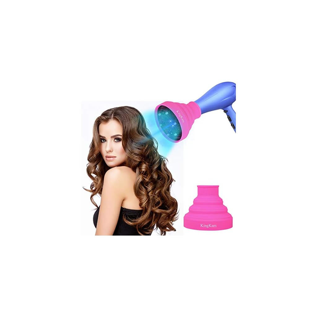 Collapsible Silicone Hair Dryer Diffuser Travel and Easy Storage Fit Nozzle Diameter D1
