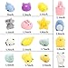 WATINC 60 Pcs Squeeze Toys, Birthday Gifts for Kids Party Favors, 30 Pcs Slow Rising Kawaii Simulation Bread Squeeze Toys 30 Pcs Mochi Squeeze Cat Panda Goodie Bags Egg Fillers, Keychain Phone Straps